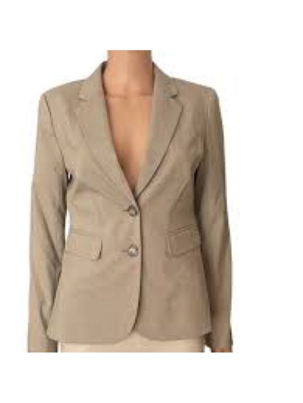 The Limited Classic Tan Two Button Blazer 6